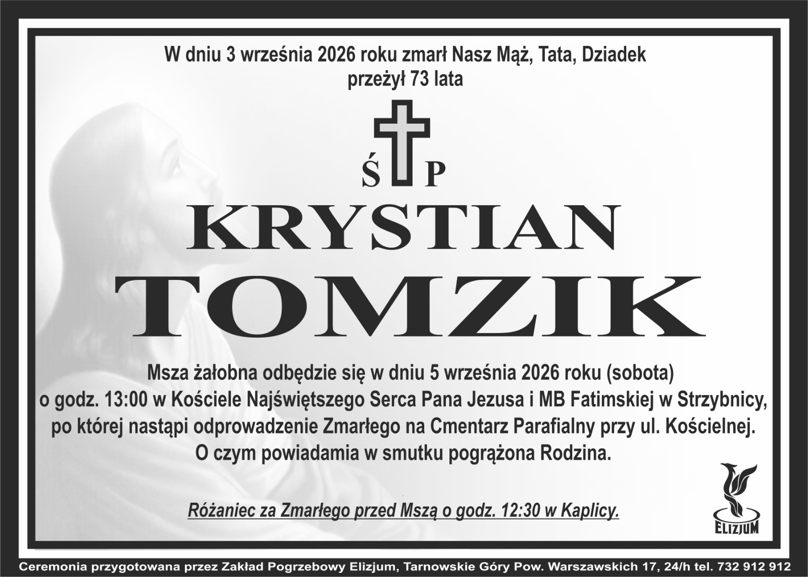 Klepsydra – śp. Krystian Tomzik