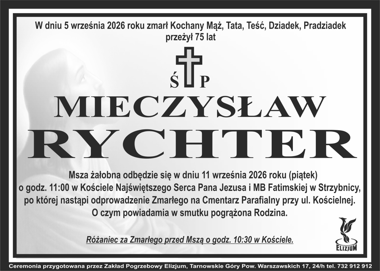 Nekrolog ŚP. Mieczysław Rychter